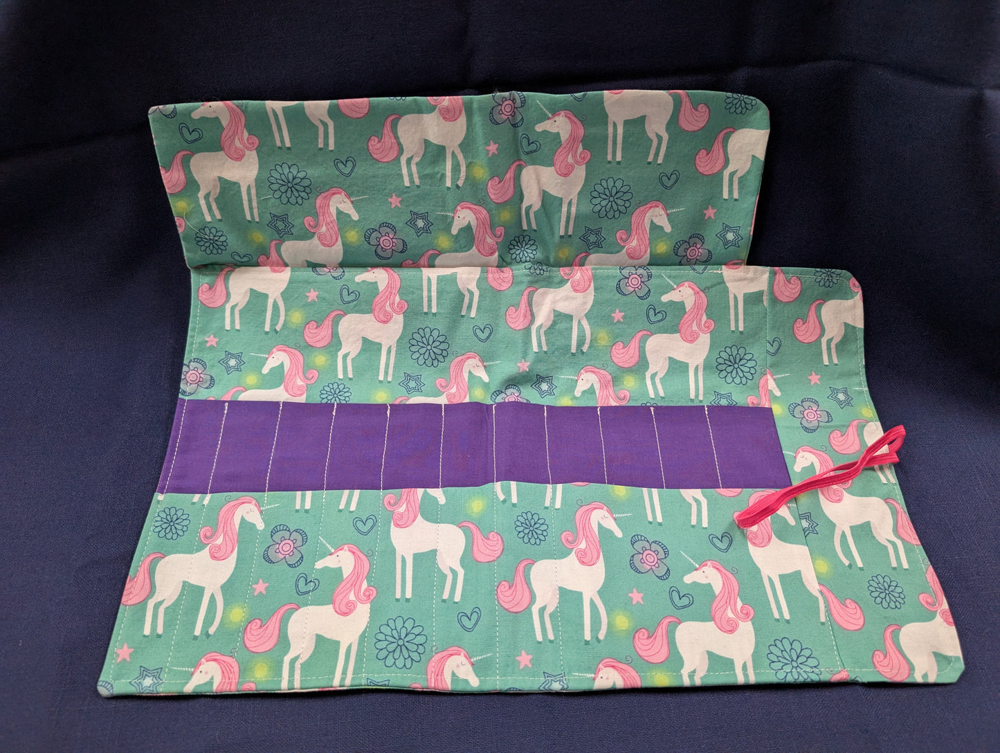 Fabric Tool Roll- narrow pockets