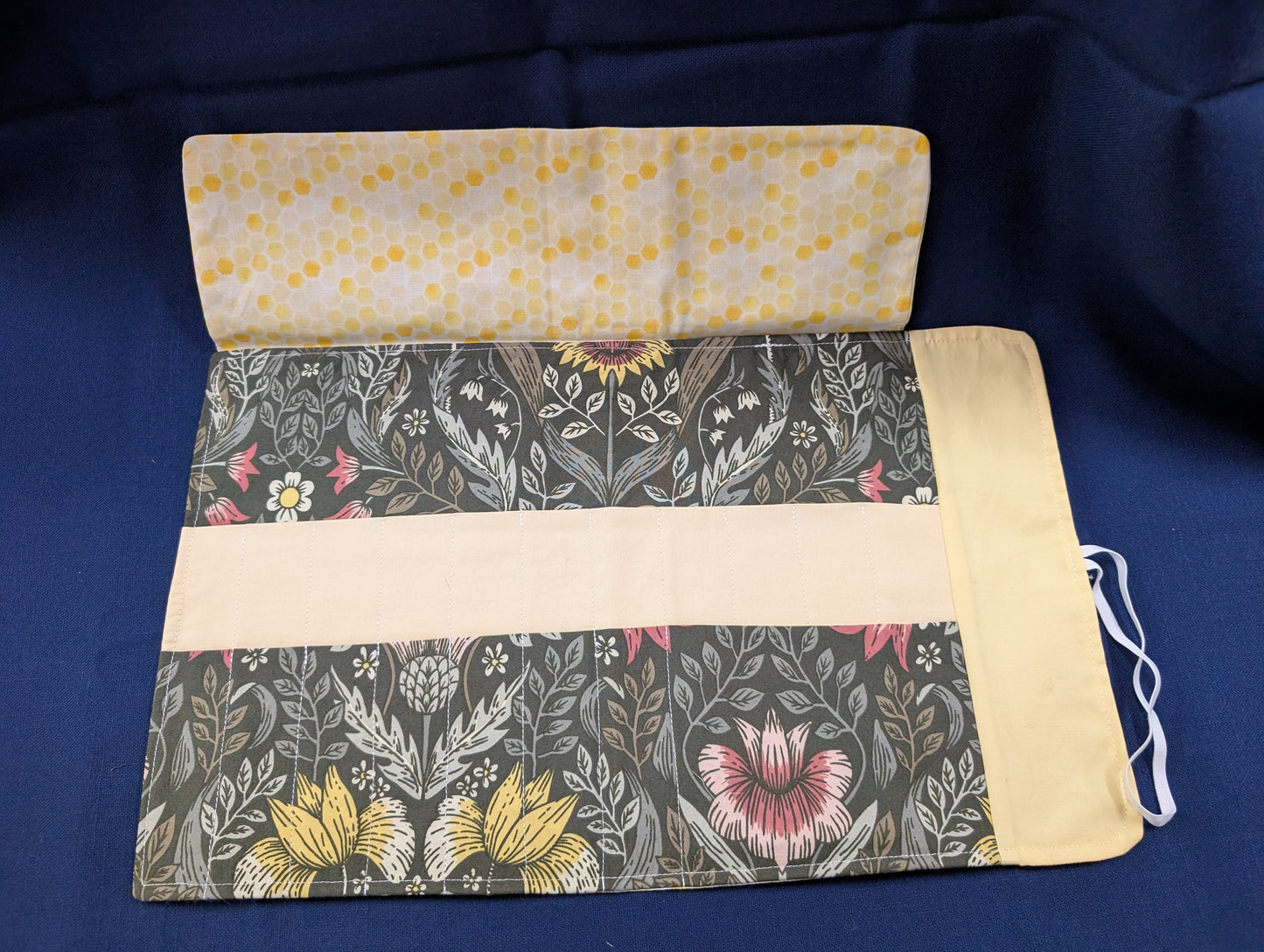 Fabric Tool Roll- narrow pockets