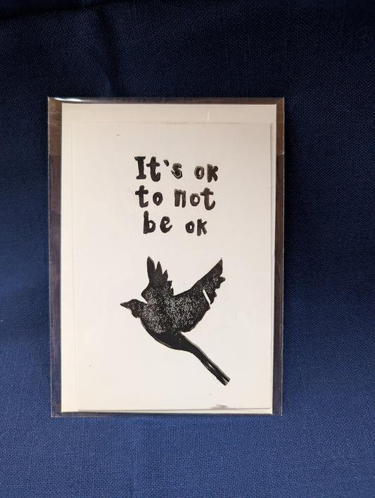 It's Ok lino print