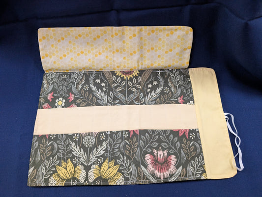Fabric Tool Roll- narrow pockets